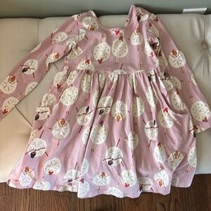 Hanna Andersson snowflake ballerina dress (size 4)